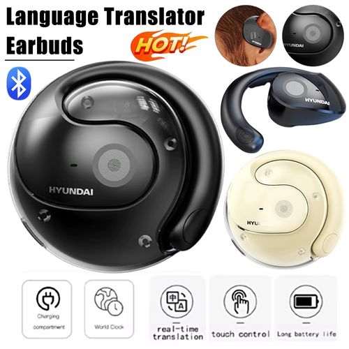 HY T26Pro Real-Time Language Translator Headphones Bluetooth 5.4 5.0 Simultaneous Interpretation Earphone OWS Open Ear Earbuds