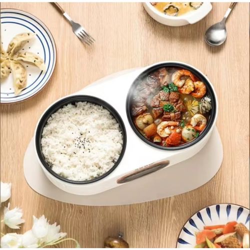 🍚 Multifunctional Touchscreen Double Pot—Cooks Rice, Soup, Stir-Fry!