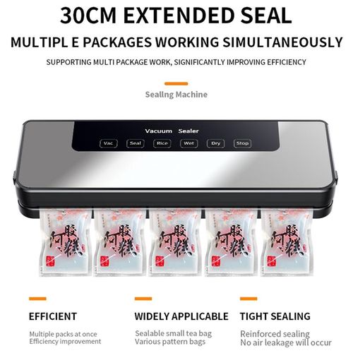 Automatic Food Sealer with 30 Bags, Dry Moist Modes Vacuum Sealer Machine