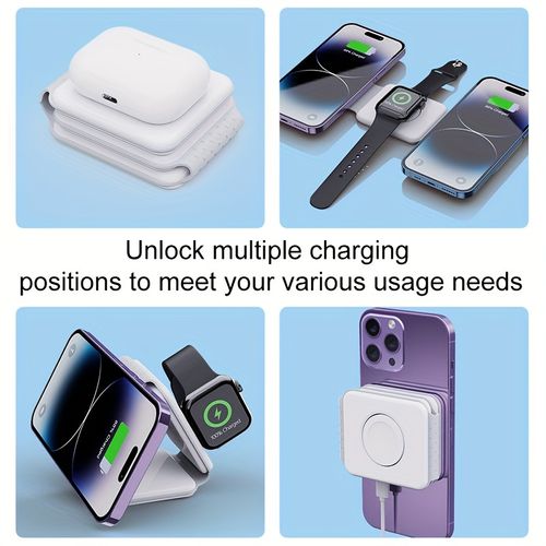 3 In 1 Magnetic Folding Wireless Charging Station