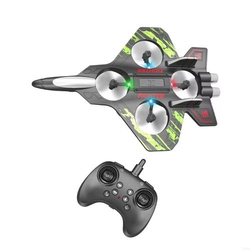 Foam Drone RC Airplane ,Remote Control Plane Fighter Jet with Light, Auto Hovering, LED Airplane Toy