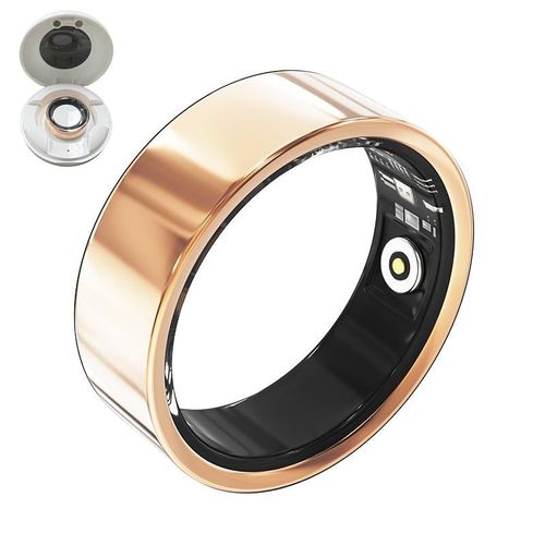 8in Smart Health Ring, IP68 Waterproof Smart Ring with Fitness Tracker, Heart Monitor