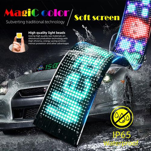 Colorful Programmable Flexible Devil Eyes Light, DIY Car Dynamic LED Smart Colorful Eye Lamp
