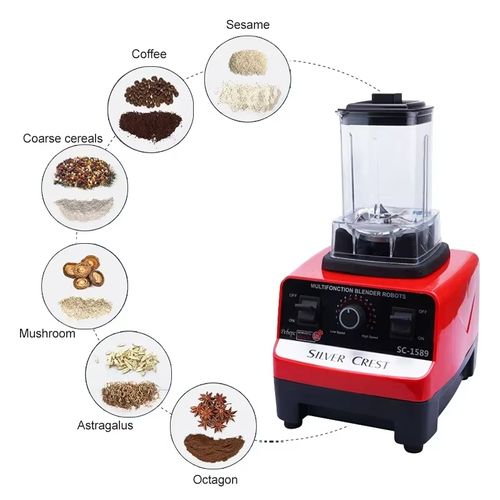 2000W Heavy Duty Commercial Blender Fruit Blender Juicer Food Processor Smoothie Blender High Power Juicer Crusher 220V