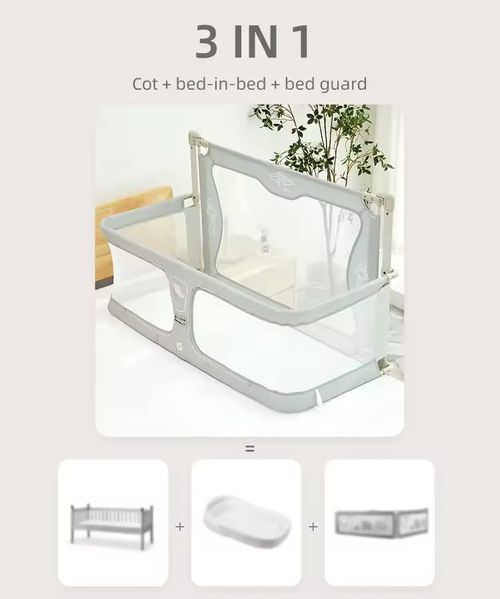 Multifunctional Portable Newborn Baby Bed Rail 3 in 1 Foldable Baby Safety Bed Rail Guard