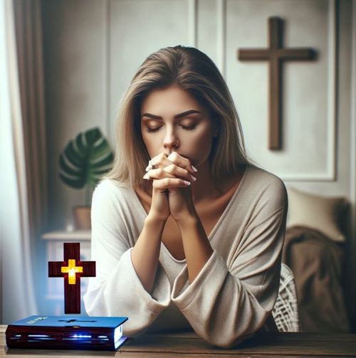 Christian Magnetic Levitation Floating Cross Night Light with Bible Book Base