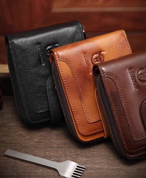 Men's Business Fashion Zipper Wallet, Wallet Card Holder, Casual Trendy Rfid Anti-theft and Anti-magnetic Wallet