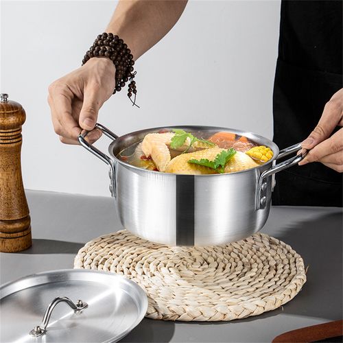 5PC Aluminum Casserole Cooking Pots Soup Pots Cookware Set