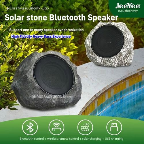 ☀️ Solar Bluetooth Stone Speaker | Waterproof!