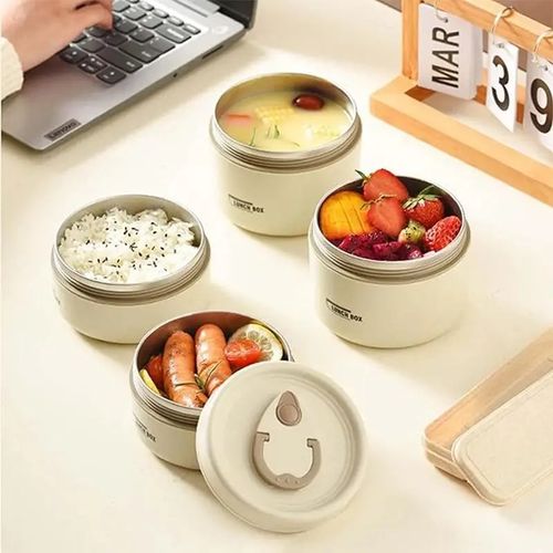 3PCS Set Portable Insulated Food Lunch Container with Insulated Bag
