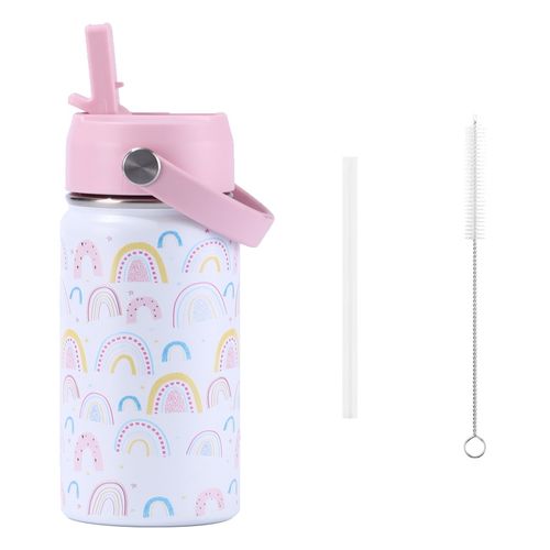 360ml Kids Insulated Water Bottle, BPA Free Stainless Steel Portable Double Wall Vacuum Tumbler