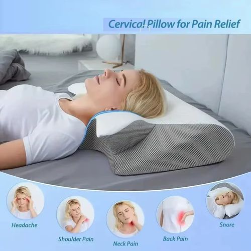 Rebound Memory Cotton Pillow Cervical Support Pillow