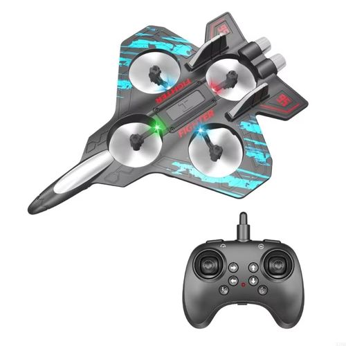Foam Drone RC Airplane ,Remote Control Plane Fighter Jet with Light, Auto Hovering, LED Airplane Toy