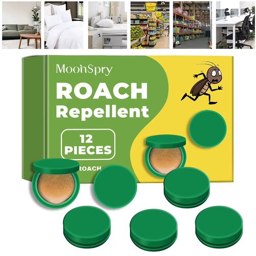 12Pcs Roach Repellent Enduring Effect Roach Bait Stations Roach Control Cockroach Killing Traps for Small & Large Roaches