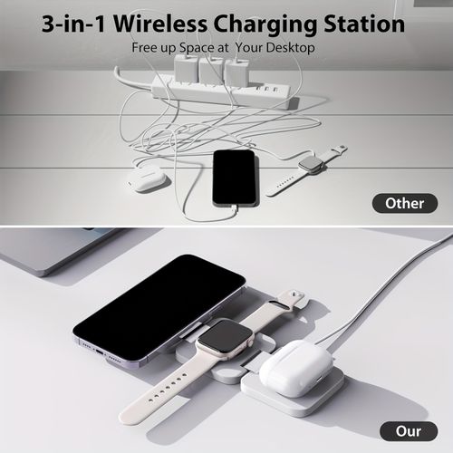 3 In 1 Magnetic Folding Wireless Charging Station