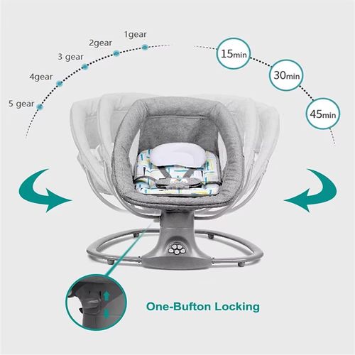 Baby Electric Rocking Chair Baby Hammock Newborn Cradle Multifunctional Crib for Baby