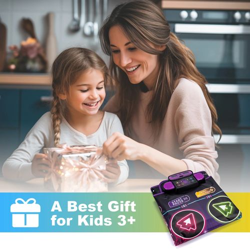 Dancing Blanket Kids Electronic Dance Mat Kid Floor Music Blanket Double Players Mode with 9 Levels Educational Toys