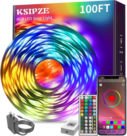 Led Light Strip Music Sync RGB Color Changing Bluetooth Led Lights