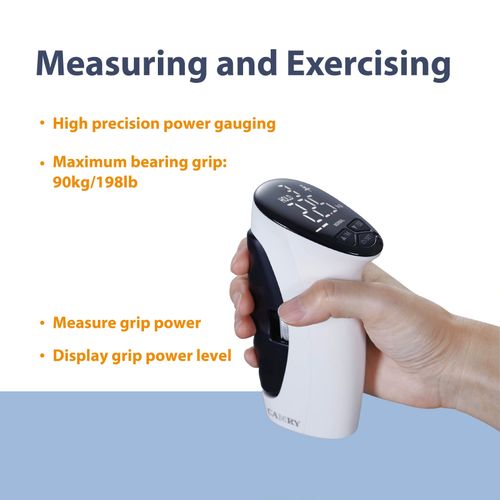 Electronic Hand Strength Trainer Wristhand Grip Metal Fitness Hand Gripper Portable Adjustable Fitness Dynamometer Tester