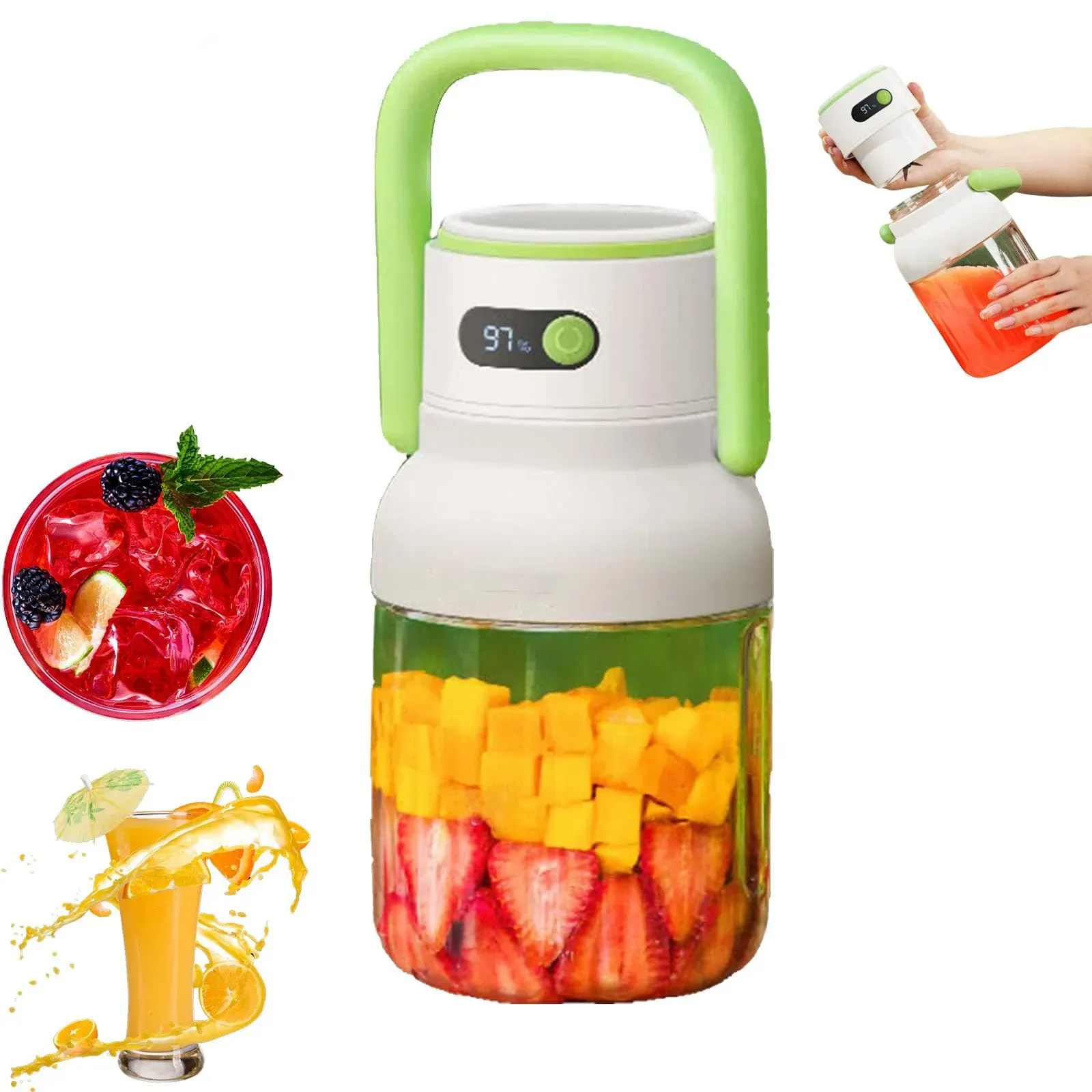 Portable Juicer Small Household Multi-function Wireless Charging Ton Barrel