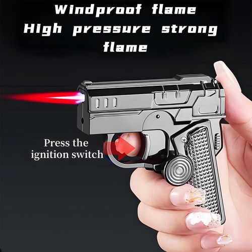 Windproof Torch Lighter Refillable Foldable Rotatable Lighter  (Gas Not Included)