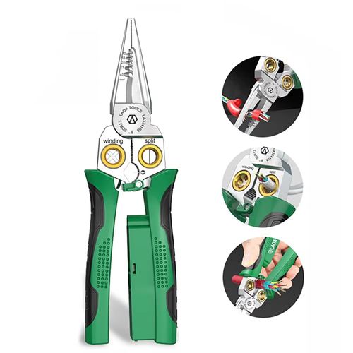8 in 1 Wire Stripping Pliers Electrician Cable Stripper Splitting Tool