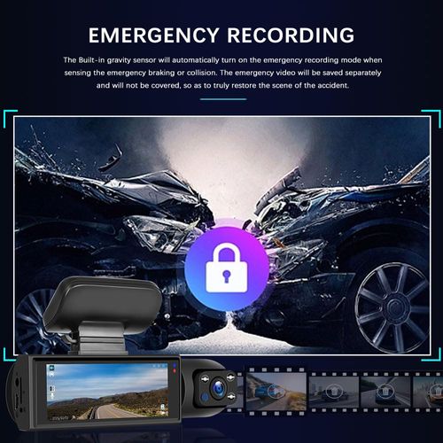 Front & Inside Dash Camera for Car with 32GB Memory Card