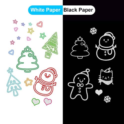 48 Colors Double Line Outline Markers, Glitter Writing Drawing Pens for Greeting Card, Doodling, DIY Art Crafts