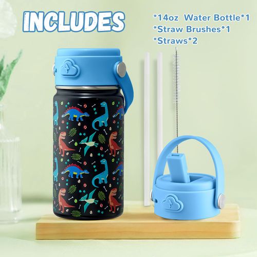 360ml Kids Insulated Water Bottle, BPA Free Stainless Steel Portable Double Wall Vacuum Tumbler