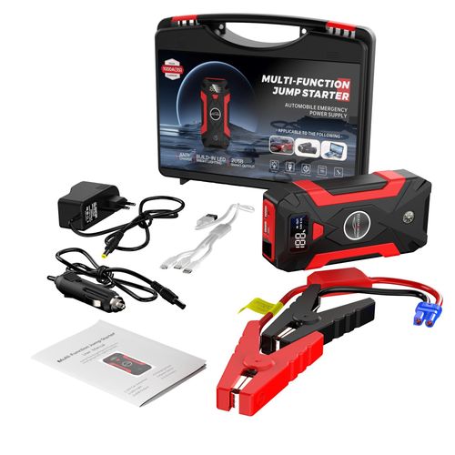 Car Jumper Start, Emergency Start Mobile Power Supply with Inflatable Pump