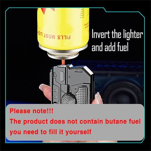 Windproof Torch Lighter Refillable Foldable Rotatable Lighter  (Gas Not Included)