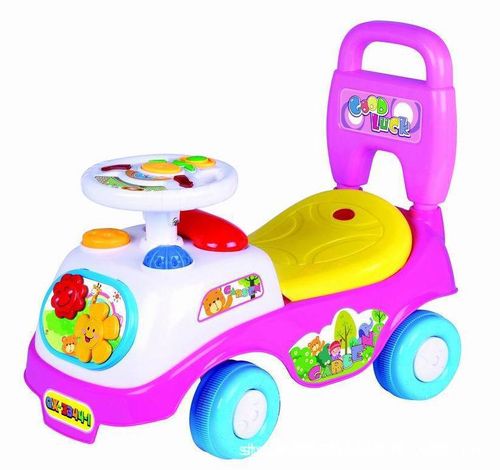 Ride On Push Car for Toddlers, Classic Kids Ride On Car with Music Steering Wheel, Horn & Under Seat Storage