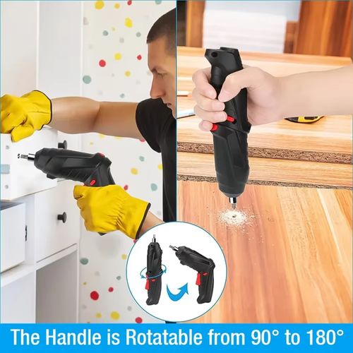 47 PCS  Electric Screwdriver Set Portable Cordless Electric Screwdriver Kit