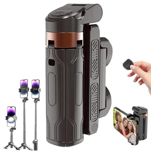 Pocket Flex Portable Selfie Stick Mini Tripod (360° Rotation & Remote Control)