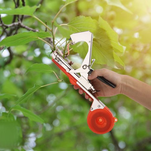 Plant Tying Machine with 10 Rolls Tape Vegetable Tying Gun for Vine, Tomato, Plants