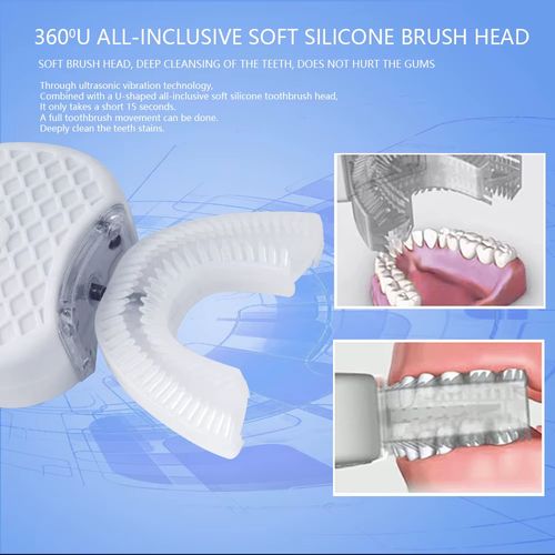 New 360 Degrees Intelligent Automatic Sonic Electric Toothbrush