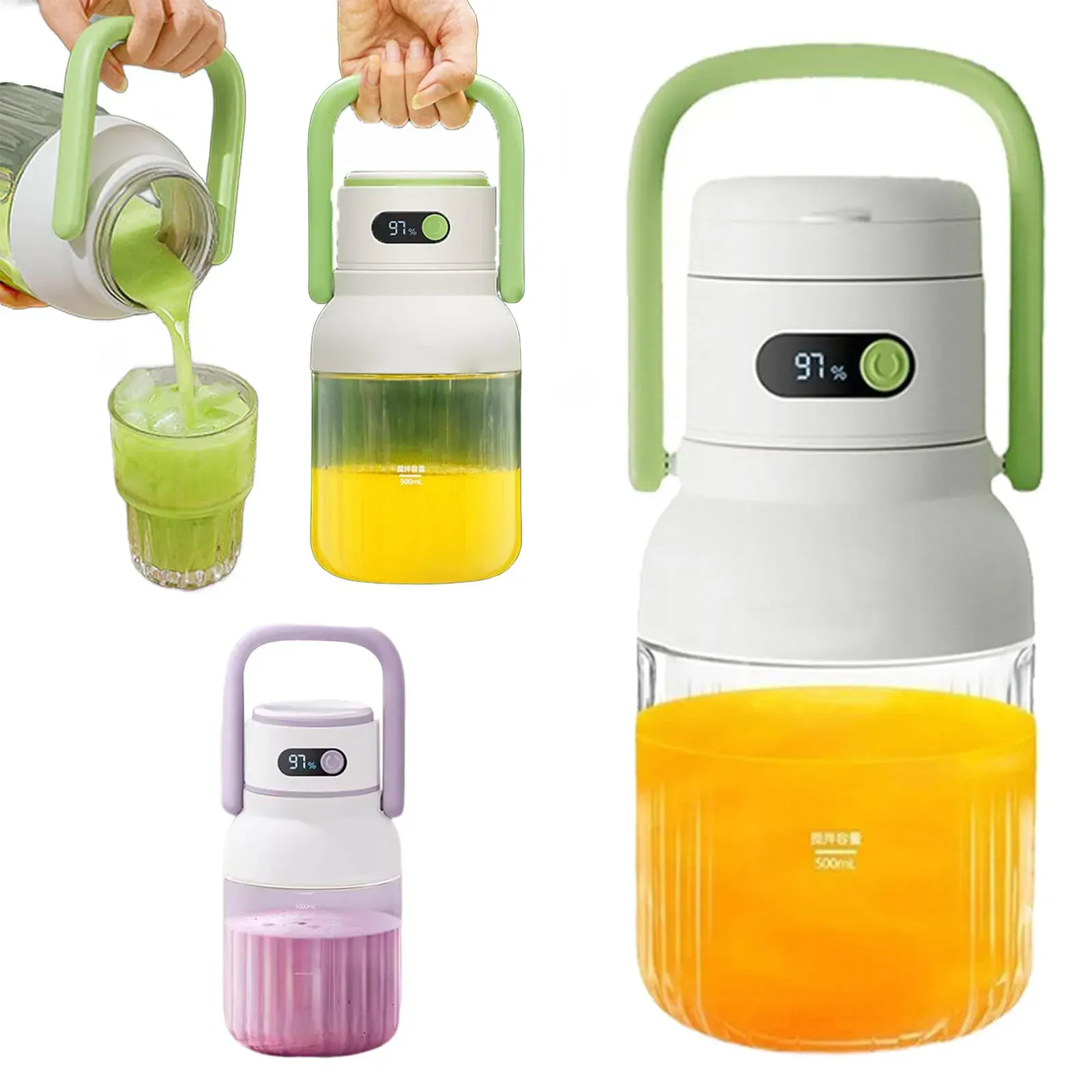 Portable Juicer Small Household Multi-function Wireless Charging Ton Barrel