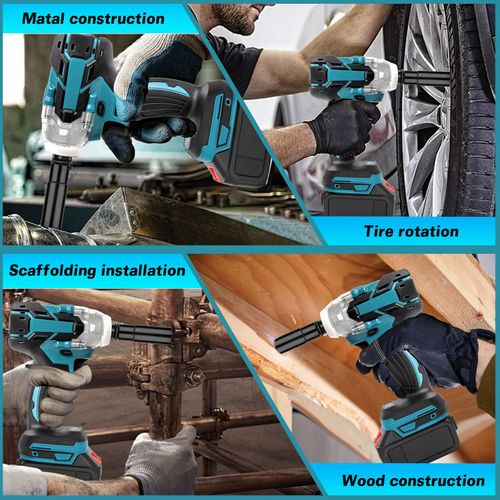 Cordless Impact Wrench Set, 21V Brushless High Torque Electric Wrench