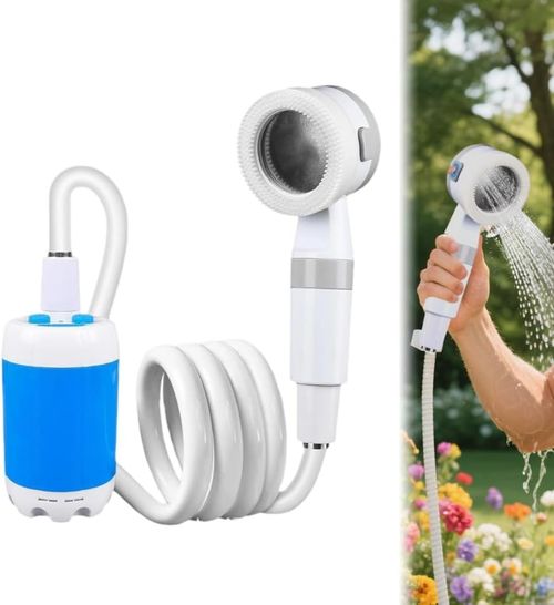 Portable Outdoor Shower Head – Rechargeable Shower Pump