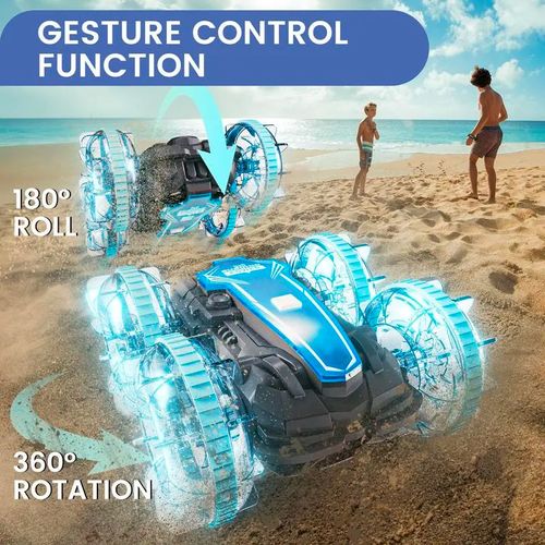 Dual Control 2.4G Rolling Stunt  Car, 360° Rotating Offroad Monster Racing Car