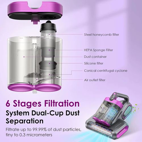 Double Cup Portable Handheld Vacuum Cleaner