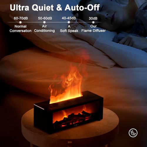 Flame-shaped aromatherapy humidifier
