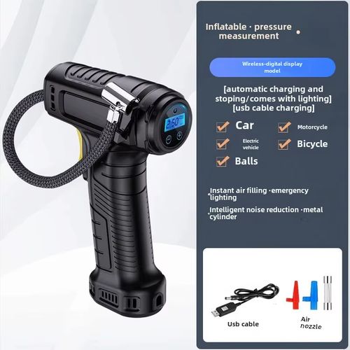 Digital Wireless Car Tire Inflator, Multifunctional Inflator for Cars Trucks Balls
