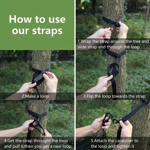 Large Outdoor Mosquito Net Hammock, 3-in-1 Waterproof Camping Hammock