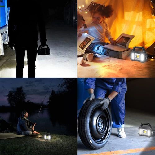 2 PCS Portable Rechargeable Waterproof Solar LED Light