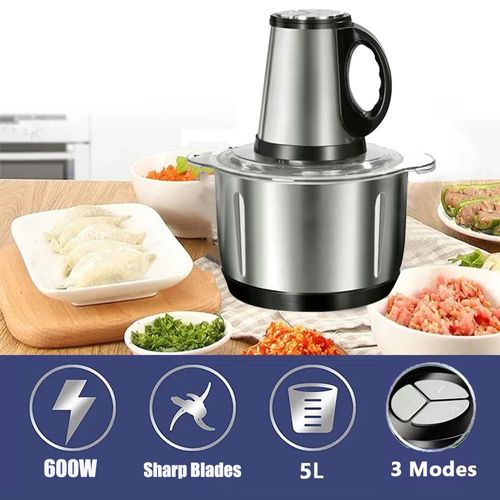 5L Electric Meat Grinder, 3-Speed Multi-function Food Processor