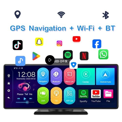4K Wireless Carplay Screen Dash Cam