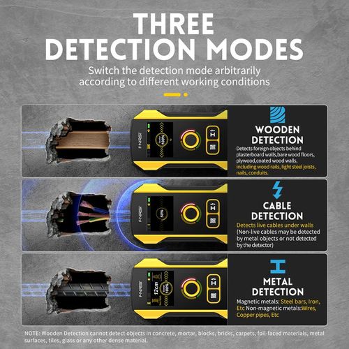 WD-02 Wall Detector Stud Finder, Cable Wires Metal Wood Stud Wall Scanner