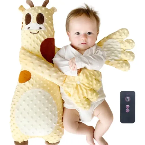 Baby Sleep Soother, Automatic Palm Patting Plush Pillow for Toddlers, Calming Companion for Naptime and Bedtime