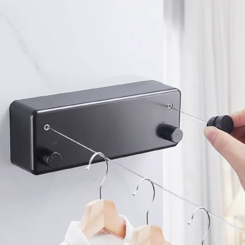 4.2M Household Double-Wire Clothes Drying Rod   For wall mounting on the balcony of hotel bathrooms
